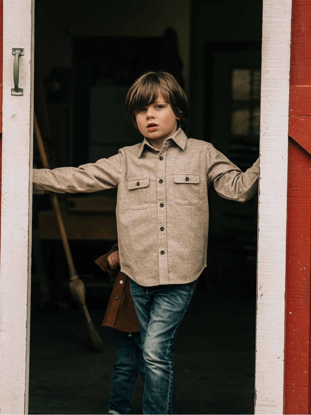 Taylor Stitch Kids Yosemite in Oat Donegal